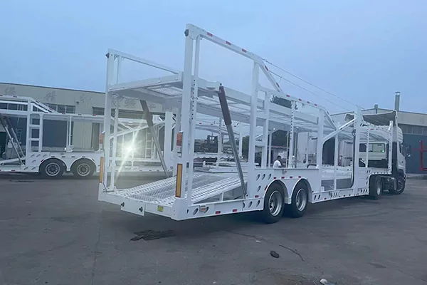 3 Axle Tilting Car Transport Semi Trailer