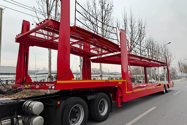 Heavy Duty 2/3axles Lowbed Truck Semi Trailer Price