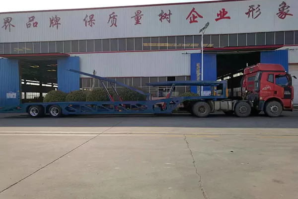 2 Axle Transport 7 Units Car Carrier Trailer 8 Units Cage Truck