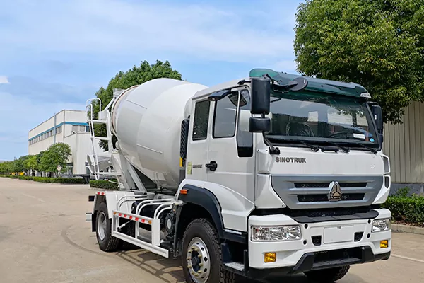 HOWO Concrete Mixer Truck Heavy Duty Cement Mixer Cargo Truck